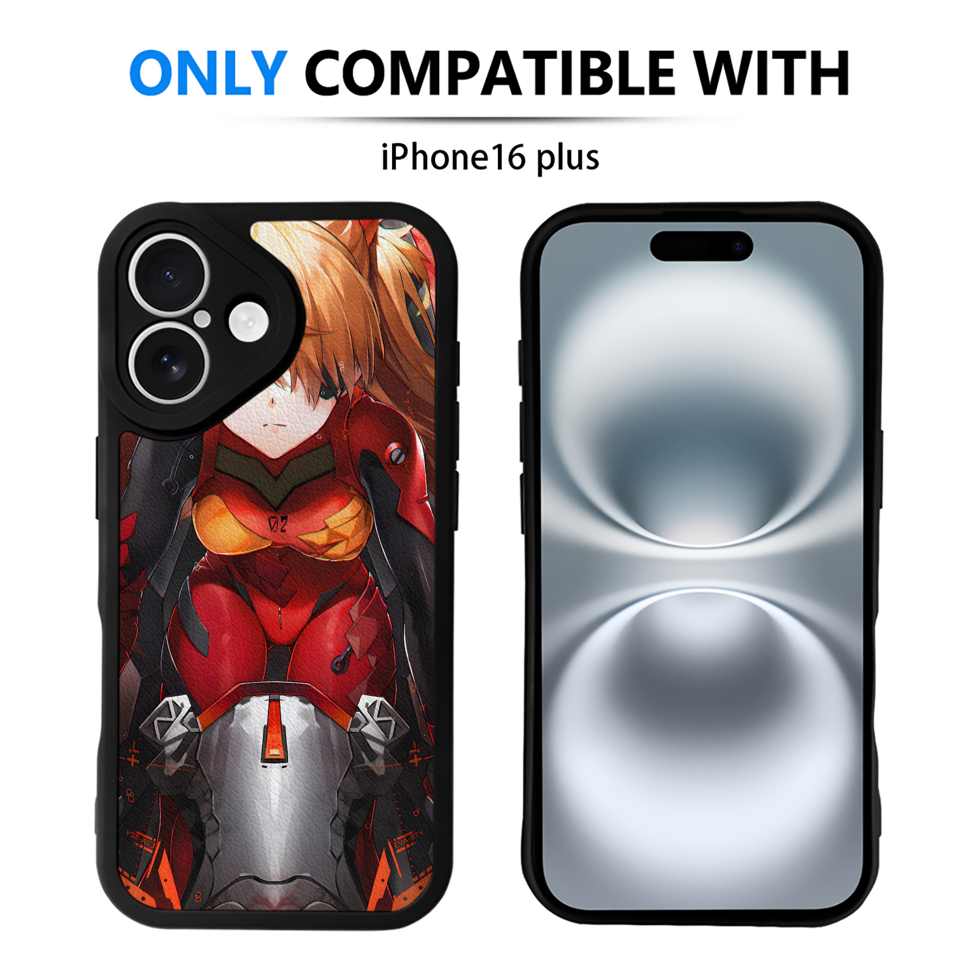 （画像用） EVA 新世紀エヴァンゲリオン 【iPhone 16シリーズ対応】シリコンスマホケース（レザー調） 材質：シリコン